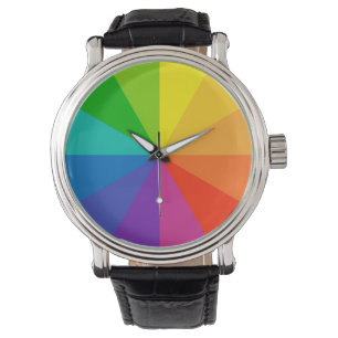 Kleurenwieltheorie School Science Hue Disc Light R Horloge
