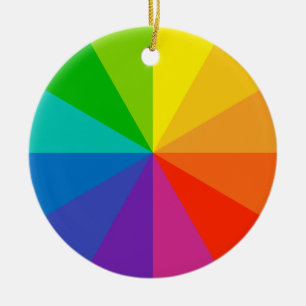 Kleurenwieltheorie School Science Hue Disc Light R Keramisch Ornament