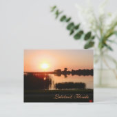 Kleurenzonsondergang in Lakeland Florida Briefkaart (Staand voorkant)
