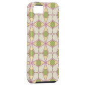 Kleurere achtergrond van het retropatroon 3 Case-Mate iPhone case (Back/Rechts)