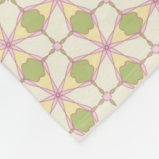 Kleurere achtergrond van het retropatroon 3 fleece deken (Hoek)