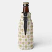 Kleurere achtergrond van het retropatroon 3 flesjeskoeler (Fles Achterkant)