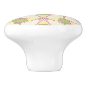 Kleurere achtergrond van het retropatroon 3 keramische knop (Zijkant)