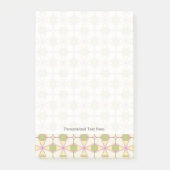 Kleurere achtergrond van het retropatroon 3 post-it® notes (Voorkant)