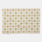 Kleurere achtergrond van het retropatroon 3 theedoek (Horizontaal)