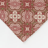 Kleurere achtergrond van het retropatroon 4 fleece deken (Hoek)