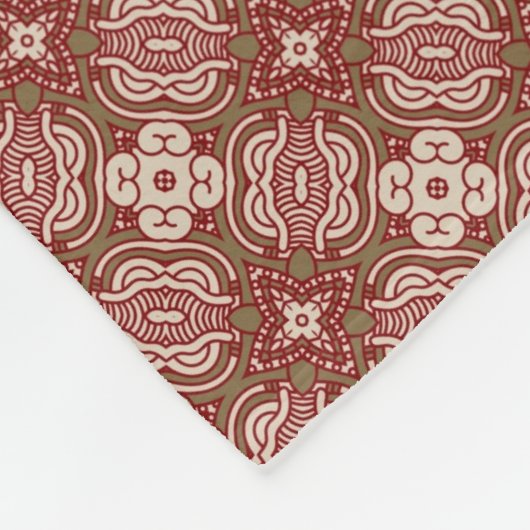 Kleurere achtergrond van het retropatroon 4 fleece deken (Hoek)