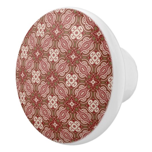 Kleurere achtergrond van het retropatroon 4 keramische knop (Rechts)