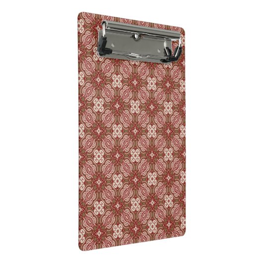 Kleurere achtergrond van het retropatroon 4 mini klembord (Schuin)