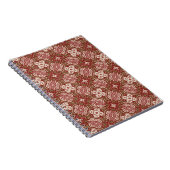 Kleurere achtergrond van het retropatroon 4 notitieboek (Rechterzijde)