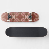 Kleurere achtergrond van het retropatroon 4 persoonlijk skateboard (Horizontaal)