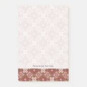 Kleurere achtergrond van het retropatroon 4 post-it® notes (Voorkant)