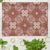 Kleurere achtergrond van het retropatroon 4 theedoek (Gevouwen)