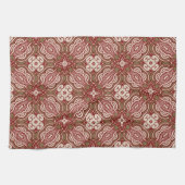 Kleurere achtergrond van het retropatroon 4 theedoek (Horizontaal)