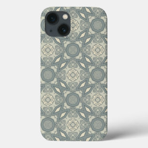 Kleurere achtergrond van het retropatroon 5 iPhone 13 hoesje