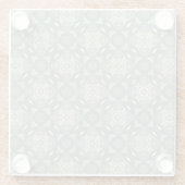 Kleurere achtergrond van het retropatroon 5 glazen onderzetter (Achterkant)