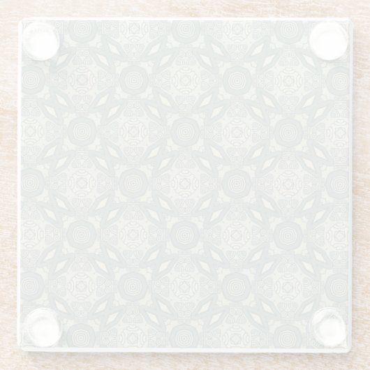 Kleurere achtergrond van het retropatroon 5 glazen onderzetter (Achterkant)