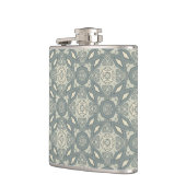 Kleurere achtergrond van het retropatroon 5 heupfles (Links)