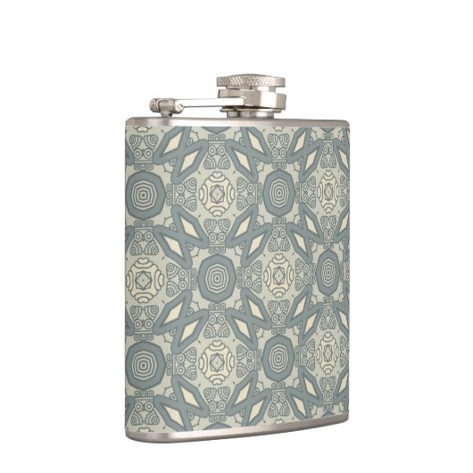 Kleurere achtergrond van het retropatroon 5 heupfles (Rechts)