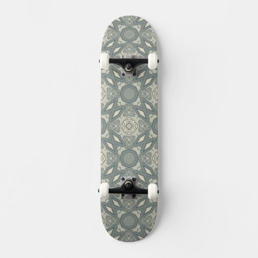 Kleurere achtergrond van het retropatroon 5 persoonlijk skateboard (Voorkant)