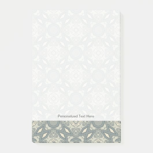 Kleurere achtergrond van het retropatroon 5 post-it® notes (Voorkant)