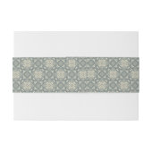 Kleurere achtergrond van het retropatroon 5 uitnodigingen wikkel (Achterkant Voorbeeld)