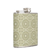 Kleurere achtergrond van het retropatroon 6 heupfles (Rechts)