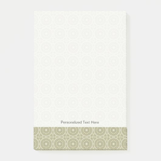 Kleurere achtergrond van het retropatroon 6 post-it® notes (Voorkant)