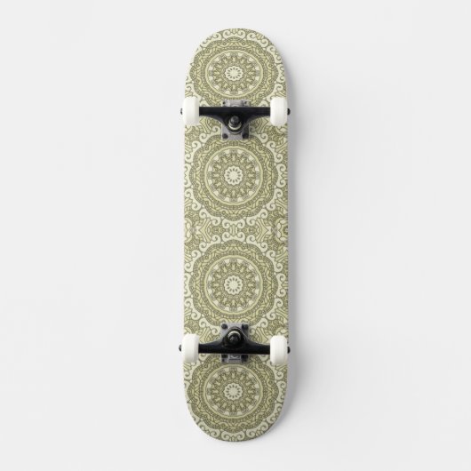 Kleurere achtergrond van het retropatroon 6 skateboard (Voorkant)