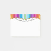 Kleurere encils Leraren Aangepast notitieblok Post-it® Notes (Voorkant)