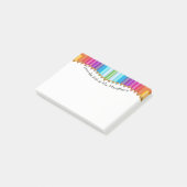 Kleurere encils Leraren Aangepast notitieblok Post-it® Notes (Schuin)