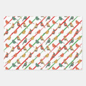 Kleurere feestvogels en -strepen herstellen inpakpapier vel (Voorkant 2)