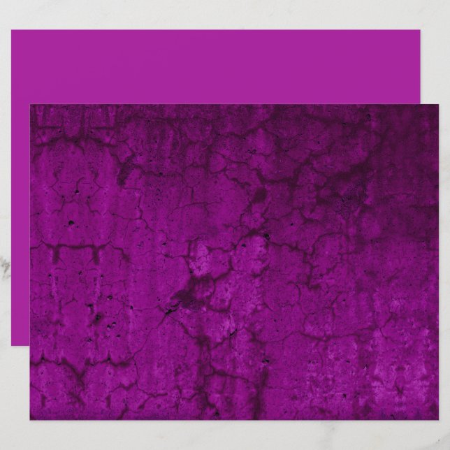 Kleurere Fuchsia roze  Antiek grunge textuur (Voorkant / Achterkant)