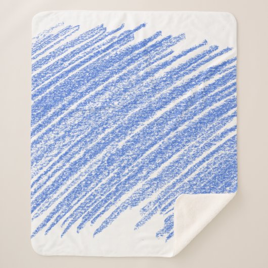 Kleurere kras van het potlood sherpa deken (Voorkant)