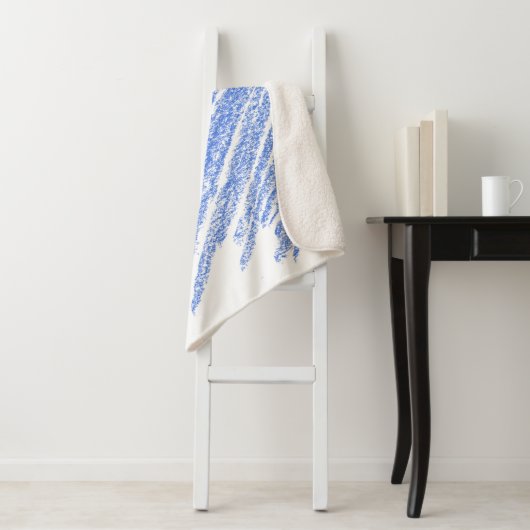 Kleurere kras van het potlood sherpa deken (In situ)