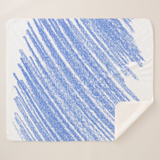 Kleurere kras van het potlood sherpa deken (Voorkant (horizontaal))