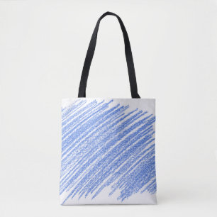 Kleurere kras van het potlood tote bag