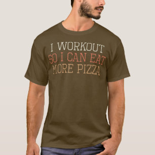 Kleurere Retro Funny ik werk uit zodat ik meer PI T-shirt