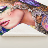 Kleurexploderend, ontwerp van het bewerkte dunning sherpa deken (3/4)