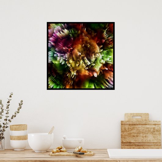 Kleurexplosie 2 poster (Keuken)