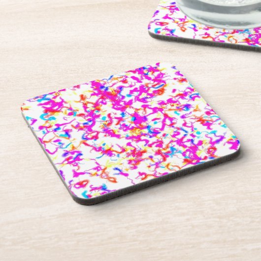 Kleurexplosie Bier Onderzetter (Linkerzijde)