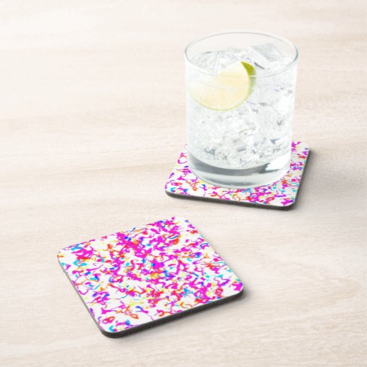 Kleurexplosie Bier Onderzetter (Rechterzijde)