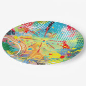 kleurexplosie-Collectie Papieren Bordje (Gekanteld)