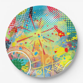 kleurexplosie-Collectie Papieren Bordje