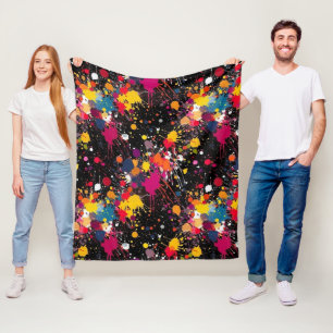 Kleurexplosie Fleece Deken