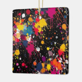 Kleurexplosie Keramisch Ornament (Links)