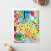 Kleurexplosie Notitiekaartje (Voorkant / Achterkant in situ)