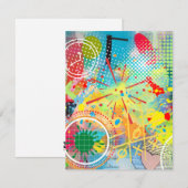 Kleurexplosie Notitiekaartje (Voorkant / Achterkant)