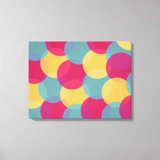 Kleurexplosie-omhuld canvas (palet 1) afdruk (Voorkant)