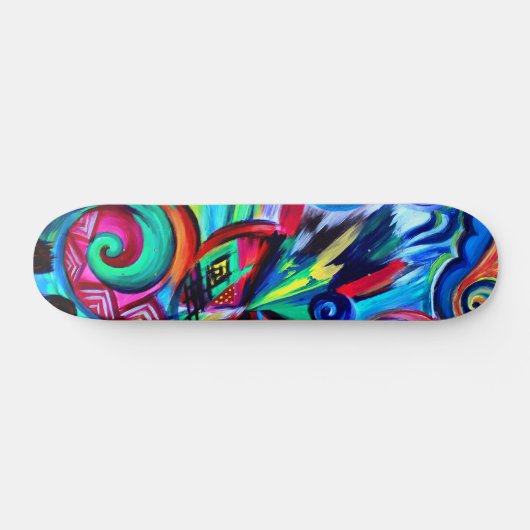 Kleurexplosie Skateboard (Horizontaal)